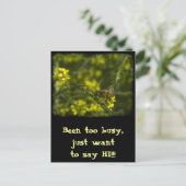 Busy Bee Postkarte (Stehend Vorderseite)