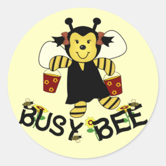 Busy Bee Runder Aufkleber