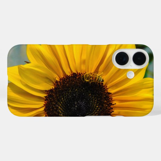 Busy Bee Sunflower Case-Mate iPhone Hülle (Rückseite (Horizontal))