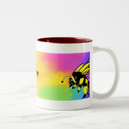 Busy-Bee-Tea-Tasse Zweifarbige Tasse