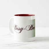 Busy-Bee-Tea-Tasse Zweifarbige Tasse (Vorderseite Links)