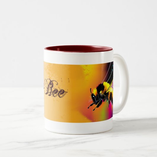 Busy-Bee-Tea-Tasse Zweifarbige Tasse (VorderseiteRechts)