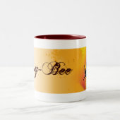 Busy-Bee-Tea-Tasse Zweifarbige Tasse (Mittel)