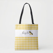 Busy Bee, Yellow Gingham Shoulder Tasche (Vorderseite)