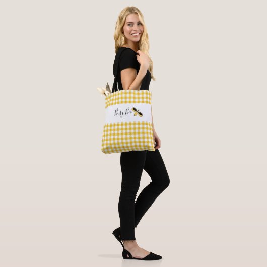 Busy Bee, Yellow Gingham Shoulder Tasche (Am Model)