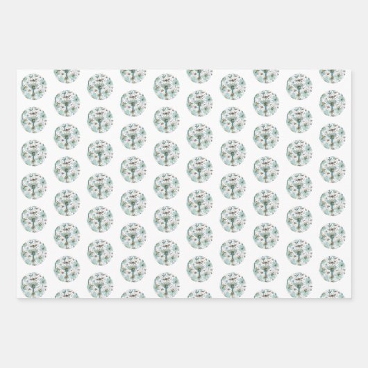 Busy Bumble Bees Gift Wrap Geschenkpapier Set (Vorderseite 3)