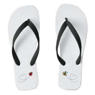 Busy Bumblebee & Ladybird Pattern Badesandalen