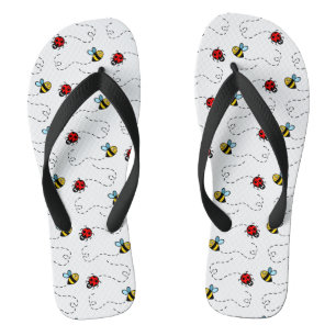 Busy Bumblebee & Ladybird Pattern Badesandalen