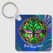 Busy Butterfly Personalisierter Schlüsselanhänger (Vorderseite)