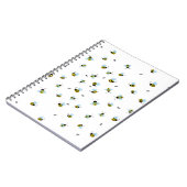 Busy Buzzing Bees Garden Insects Notizblock (Linke Seite)