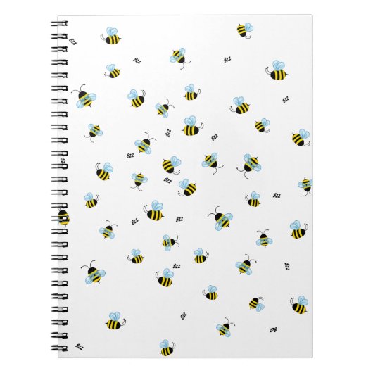 Busy Buzzing Bees Garden Insects Notizblock (Vorderseite)