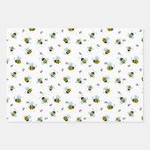 Busy Buzzing Bienen Niedlich Garden Bug Print Geschenkpapier Set (Vorderseite 3)