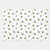 Busy Buzzing Bienen Niedlich Garden Bug Print Geschenkpapier Set (Vorderseite 2)