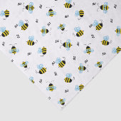Busy Buzzing Bienen Niedlich Garden Bug Print Seidenpapier (Ausschnitt)