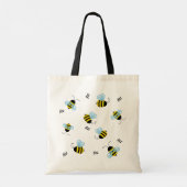 Busy Buzzing Bumble Bees Tote Bag Tragetasche (Rückseite)
