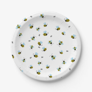 Busy Buzzing Bumblebee fröhlicher Bug Pappteller