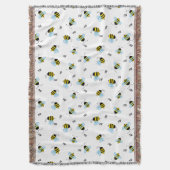 Busy Buzzing Hummeln fröhlich Decke (Vorderseite Vertikal)