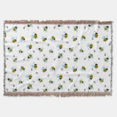 Busy Buzzing Hummeln fröhlich Decke (Vorderseite)