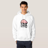Busy Doing Nothing - Cute Pink Blob Hoodie (Vorne ganz)