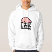 Busy Doing Nothing - Cute Pink Blob Hoodie (Vorderseite)