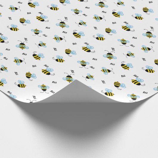 Busy Flying Buzzing Honeybienen Geschenkpapier (Ecke)