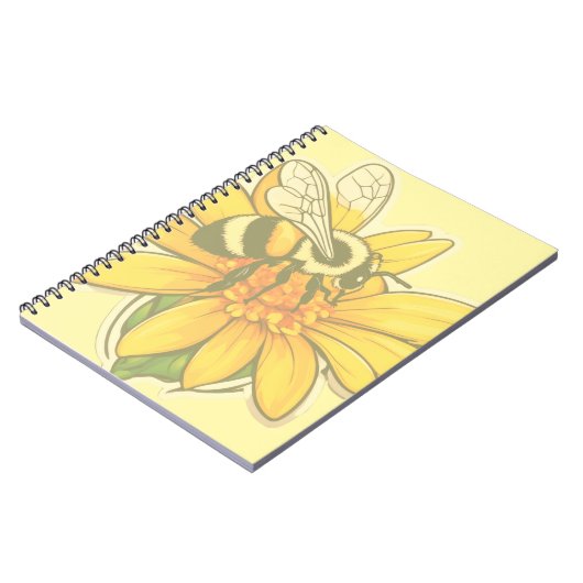 Busy gathering pollen notizblock (Linke Seite)