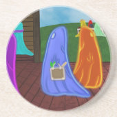 Busy Ghost Getränkeuntersetzer (Vorne)