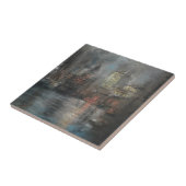 Busy Harbour (von Glenn Cooper Henshaw) Fliese (Seite)