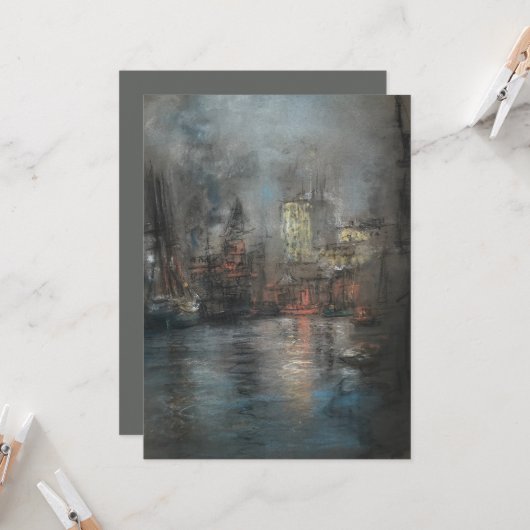 Busy Harbour (von Glenn Cooper Henshaw) Karte (Vorderseite/Rückseite Beispiel)