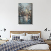 Busy Harbour (von Glenn Cooper Henshaw) Leinwanddruck (Insitu (Schlafzimmer))