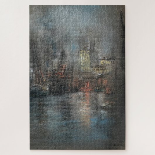 Busy Harbour (von Glenn Cooper Henshaw) Puzzle (Vertikal)