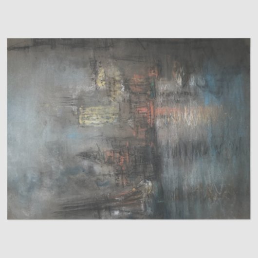 Busy Harbour (von Glenn Cooper Henshaw) Seidenpapier (Vorderseite)