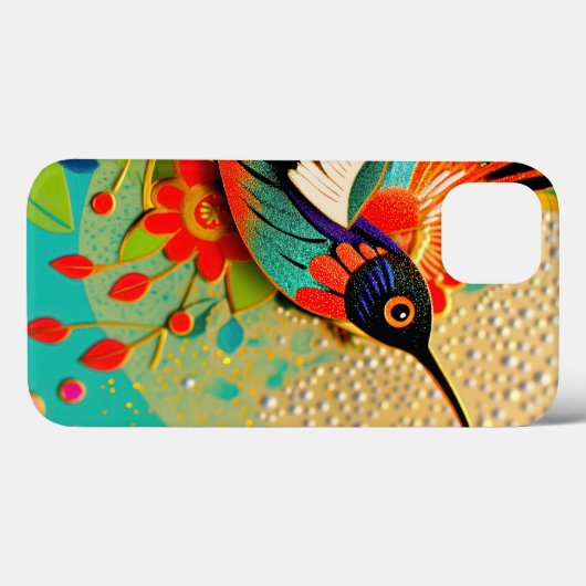 Busy Hummingbird Case-Mate iPhone Hülle (Rückseite (Horizontal))