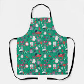 Busy Kitchen Utensils Pot Baking Bakery Pattern Schürze (Vorderseite)