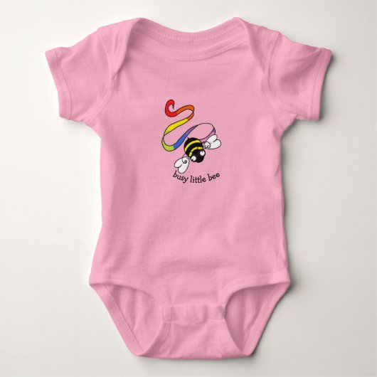 Busy Little Bee Baby Strampler (Vorderseite)