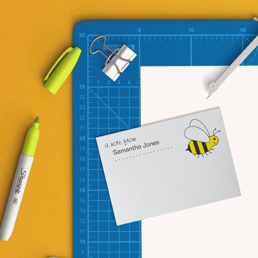 Busy Little Bumble Bee Post-it Klebezettel
