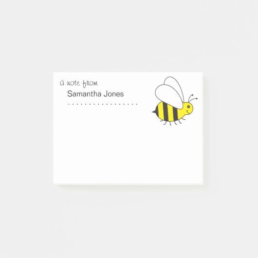 Busy Little Bumble Bee Post-it Notes Post-it Klebezettel (Vorderseite)