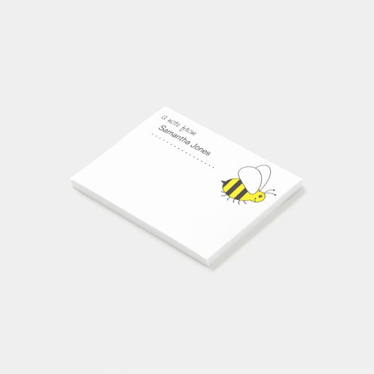 Busy Little Bumble Bee Post-it Notes Post-it Klebezettel (angewinkelt)