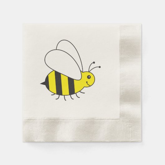 Busy Little Bumble Bee Serviette (Vorderseite)