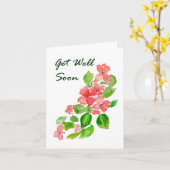 Busy Lizzie wird gut Karte (Gelbe Blume)