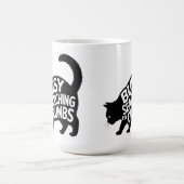 Busy Searching for Crumbs Fat Cat Diet Humor Kaffeetasse (Mittel)