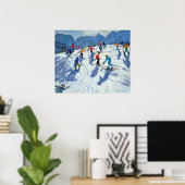 Busy Ski Slope Lofer 2004 Poster (Heimbüro)