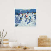 Busy Ski Slope Lofer 2004 Poster (Küche)