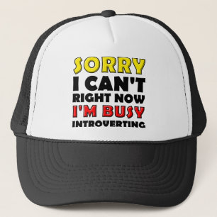 Busy stellt den Funny Ball Cap Trucker Hut vor Truckerkappe