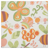 Busy Summer Garden Fabric Stoff (Muster)