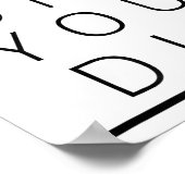 But Did You Die Funny Sarcastic Fitness Motivation Poster (Ecke)