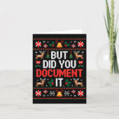 But Did You Doent It Funny Hr Christmas Office Ugl Karte (Vorderseite)