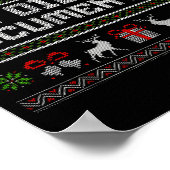 But Did You Doent It Funny Office Christmas Ugly Poster (Ecke)