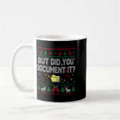 But Did You Doent It Funny Office Christmas Ugly S Kaffeetasse (Links)