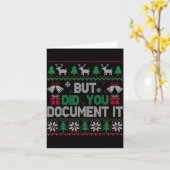 But Did You Doent It Funny Office Christmas Ugly S Karte (Gelbe Blume)